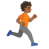 person running facing right, medium-dark skin tone